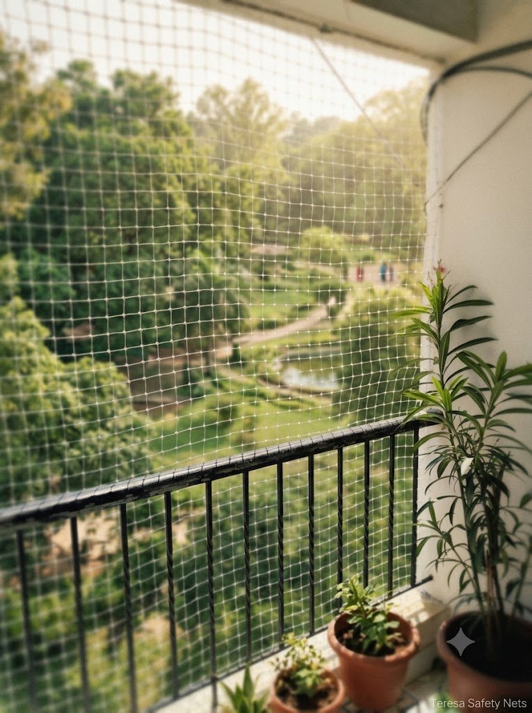 Pigeon Nets in Chennai professional balcony installation